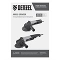 Углошлифовальная машина AGD125-1100L, 1100 Вт, 125 мм, 3000-11000 об/мин Denzel 40932