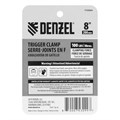 Струбцина F-образная,быстрозаж., 8"x 2 3/4", 200х70мм, пласт.корпус,фиксатор,двухк. рук-ка Denzel 40984