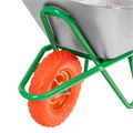 Тачка садово-строительная с PU колесом, грузоподъемность 180 кг, объем 120 л Palisad 41553