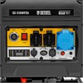 Генератор инверторный GS-5500iFEA, 5,5 кВт, 230 В, открытый корпус, электростартер, ATS DENZEL 43206