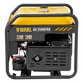 Генератор инверторный GS-7500iFEA, 7,5 кВт, 230 В, открытый корпус, электростартер, ATS DENZEL 43207