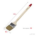 STAYER UNIVERSAL, 63 мм, 2.5″, светлая натуральная щетина, деревянная ручка, все виды ЛКМ, радиаторная кисть (0111-63) 00011100