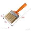 STAYER Universal MINI, 3 х 7 см, светлая натуральная щетина, пластмассовый корпус, все виды ЛКМ, макловица, Professional (0182-07) 00011290