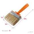 STAYER Universal MINI, 3 х 10 см, светлая натуральная щетина, пластмассовый корпус, все виды ЛКМ, макловица, Professional (0182-10) 00011291