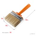 STAYER Universal MINI, 3 х 12 см, светлая натуральная щетина, пластмассовый корпус, все виды ЛКМ, макловица, Professional (0182-12) 00011292