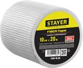 STAYER FIBER-Tape, 10 см х 20 м, 3 х 3 мм, самоклеящаяся серпянка, Professional (1246-10-20) 00011342