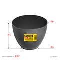STAYER d 120 х 90 мм, 0.7 л, высокая чашка для гипса (0608-1) 00011409