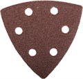 Треугольник шлифовальный ЗУБР ″Мастер″ универсальный на велкро основе, 6 отверстий, Р60, 93х93х93мм, 5шт 00014078
