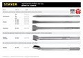 STAYER Gorilla Force, 600 мм, SDS-max, пикообразное зубило, Professional (29391-00-600) 00015275