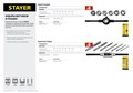 STAYER MaXCut, 8 предметов, инструментальная сталь, набор плашек (28015-H8) 00017015