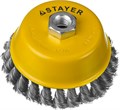 STAYER 120 мм, жгутированная стальная проволока 0.5 мм, чашечная щетка-крацовка для УШМ, Professional (35128-120) 00018177