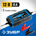 ЗУБР ЗУ-160, 12 В, 8 А, интеллектуальное зарядное устройство для аккумуляторов, Профессионал (59303) 00018279