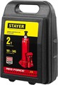 STAYER RED FORCE, в кейсе, 2 т, 181 - 345 мм, бутылочный гидравлический домкрат, Professional (43160-2-K) 00018494