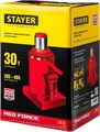 STAYER RED FORCE, 30 т, 285 - 465 мм, бутылочный гидравлический домкрат, Professional (43160-30) 00018495