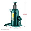 KRAFTOOL KRAFT-LIFT, 20 т, 244 - 478 мм, бутылочный гидравлический домкрат (43462-20) 00018507