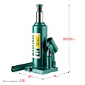 KRAFTOOL KRAFT-LIFT, 4 т, 194 - 372 мм, бутылочный гидравлический домкрат (43462-4) 00018508