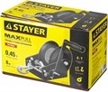 STAYER MAXPull, 0.5 т, 8 м, ручная барабанная тросовая лебедка (43112-0.5) 00018558