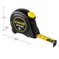 STAYER AutoLock, 3 м х 16 мм, рулетка с автостопом (2-34126-03-16) 00018823