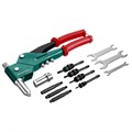 KRAFTOOL Combo3-M6, 360°, 3 вида заклёпок, комбинированный поворотный заклепочник в кейсе (31178) 00019482