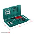 KRAFTOOL Combo3-M6, 360°, 3 вида заклёпок, комбинированный поворотный заклепочник в кейсе (31178) 00019482