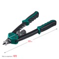 KRAFTOOL Combo2-M10, 2 вида заклёпок, комбинированный двуручный заклепочник в кейсе (31181) 00019484