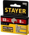 STAYER скобы тип 53 (A/10/JT21), 8 мм, калибр 23GA. 1000 шт. (3159-08) 00019592