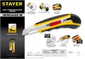 STAYER HERCULES-18, 18 мм, нож с автозаменой и автостопом с доп. фиксатором, Professional (09165) 00020165