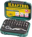 KRAFTOOL 33 шт, набор бит с мини-трещоткой (26157-H33) 00020628