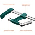 KRAFTOOL E -60/12, 125 х 600 мм, мощная струбцина F (32013-125-600) 00020924