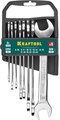 KRAFTOOL 8 шт, 8 - 24 мм, набор рожковых гаечных ключей (27033-H8C) 00022216