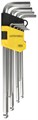 STAYER HERCULES HEX-Ball, 9 шт, набор длинных шестигранных ключей (2741-H9-2) 00022231