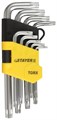 STAYER HERCULES TORX, 9 шт, набор коротких ключей TORX (2743-H9) 00022232