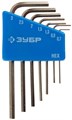 ЗУБР 7 шт, набор мини имбусовых ключей (27471-H7) 00022306