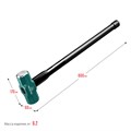 KRAFTOOL Steel FORCE, 5 кг, кувалда со стальной удлинённой обрезиненной рукояткой (2009-5) 00022563