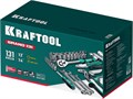 KRAFTOOL GRAND-131, 131 предм., (1/2″+1/4″), универсальный набор инструмента (27978-H131) 00022800