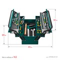 KRAFTOOL GRAND-131, 131 предм., (1/2″+1/4″), универсальный набор инструмента (27978-H131) 00022800