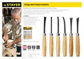 STAYER MaxCut 6 предм, набор фигурных стамесок-резцов по дереву (1832-H6) 00023858