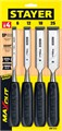 STAYER Max-Cut, 4 предм, набор стамесок (1820-H4) 00023894