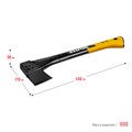 KRAFTOOL X10, 750/1000 г, в чехле, 450 мм, универсальный топор (20660-10) 00023975
