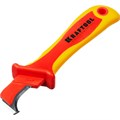 KRAFTOOL KN-7, 1000 В, изогнутый, диэлектрический нож электрика (45400) 00024348