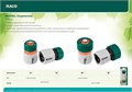 RACO ORIGINAL, 1/2″ + 1/2″ с автостопом, из ABS пластика, быстросъемный соединитель, для шланга, набор (4250-55265B) 00024873