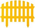 GRINDA Ар Деко, 28 х 300 см, желтый, 7 секций, декоративный забор (422203-Y) 00026069