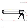 STAYER Standard 310 мл, скелетный пистолет для герметика (0665) 00026172