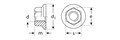 ЗУБР DIN 6923, кл. пр. 6, M5, цинк, 16 шт, гайка с фланцем (303636-05) 00027675