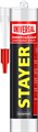 STAYER 260 мл, прозрачный, силиконовый, универсальный герметик (41213-2) 00030753
