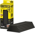 STAYER Black, чёрные, 11 х 200 мм, 40 шт, клеевые стержни, Professional (2-06821-D-S40) 00030842