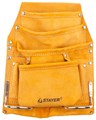 STAYER кожаная, 2 скобы, поясная сумка для инструментов с 8 карманами (38505) 00031227