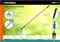 GRINDA PR-40 ALU, 440 х 250 х 1630 мм, 22 плоских зубца, алюминиевый черенок, веерные грабли, PROLine (39586) 000187063