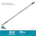 GRINDA PH-215 ALU, 215 х 65 х 1465 мм, трапециевидный профиль, углеродистая сталь, антикор. покрытие, алюминиевый черенок, мотыга, PROLine (39595) 000187065