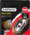 MIRAX 100 мм, витая стальная латунированная проволока 0.3 мм, щетка дисковая для УШМ (35141-100) 0002153158
